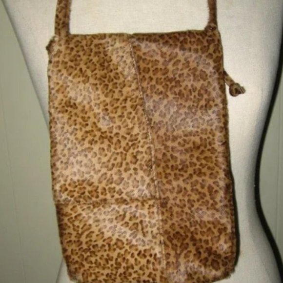 ❤️BOTTEGA VENETA Pony Fur Leopard Spotted Shoulder Bag Purse - Picture 3 of 7